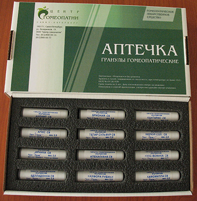 Домашняя гомеопатическая аптечка